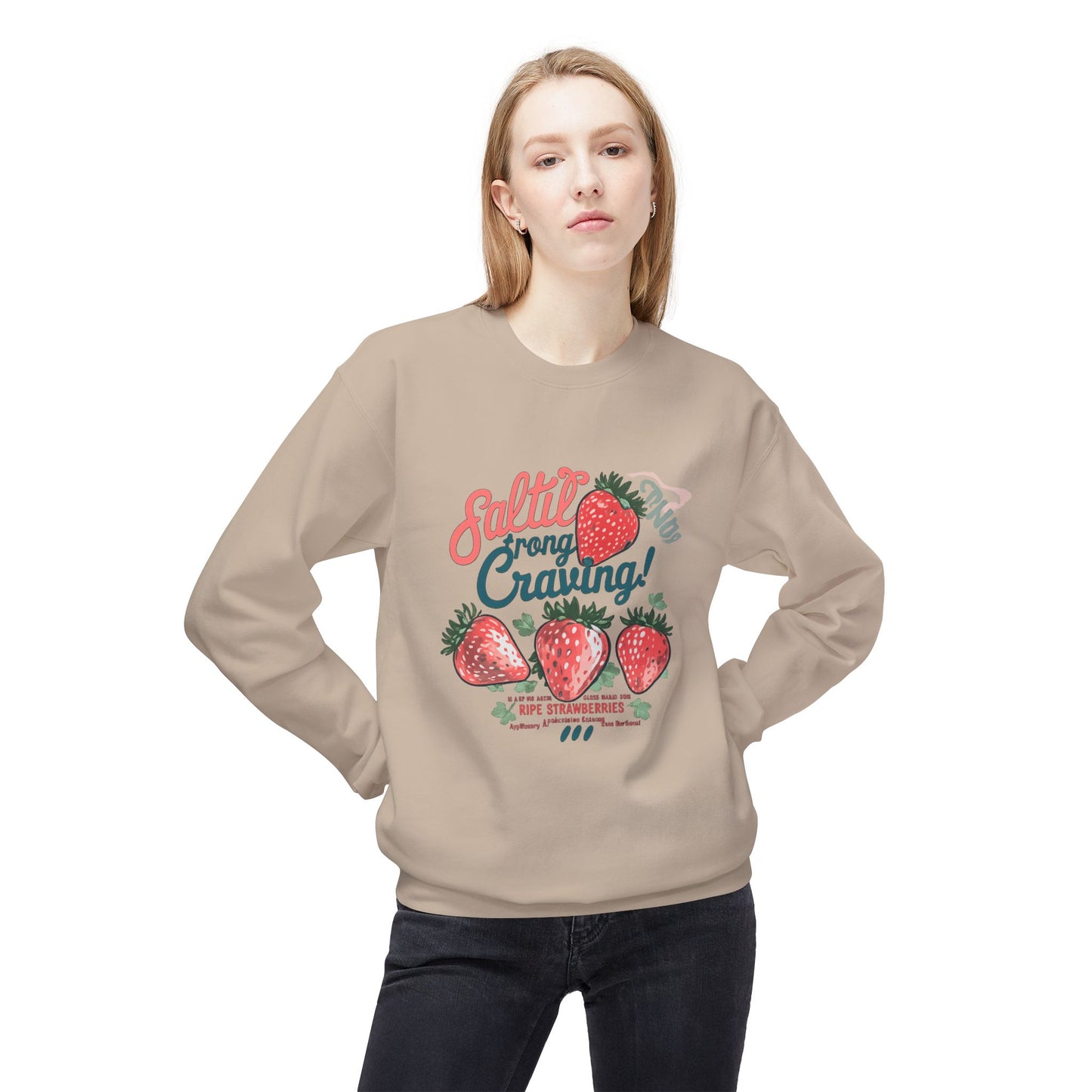 Salted Strong Craving Strawberry Graphic Sweater | Eco - Limited