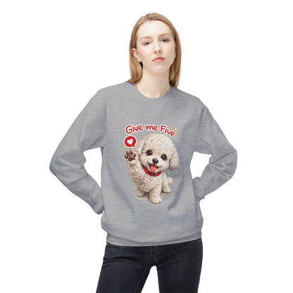 Give Me Five Cute Dog Sweatshirt | Eco-Limited