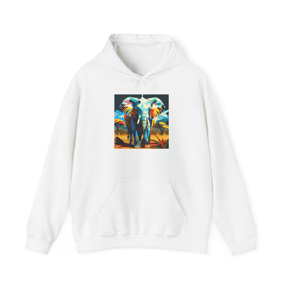 Electric Elephant Art Hoodie | Eco-Limited