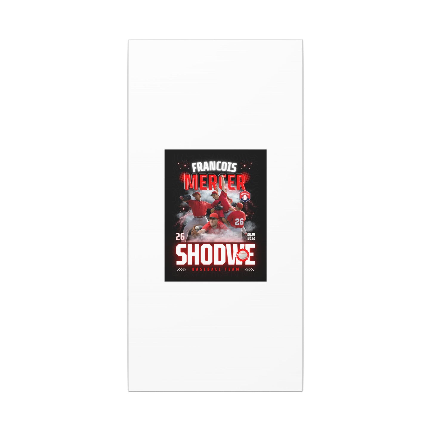 Baseball Team Player Poster