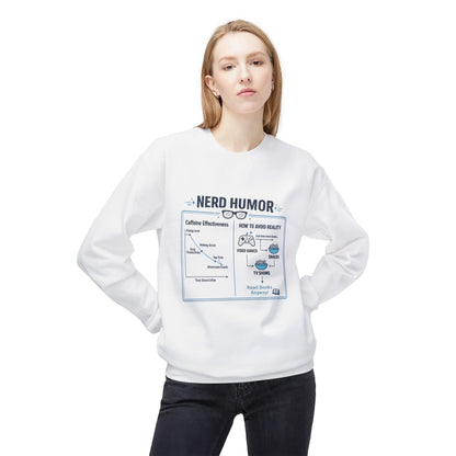 Nerd Humor Caffeine Chart Crewneck Sweatshirt | Eco-Limited