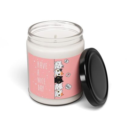Have a Nice Day Cat Soy Organic Candle