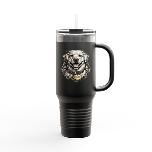Labrador Retriever Emblem Stainless Steel Tumbler | Eco-Limited
