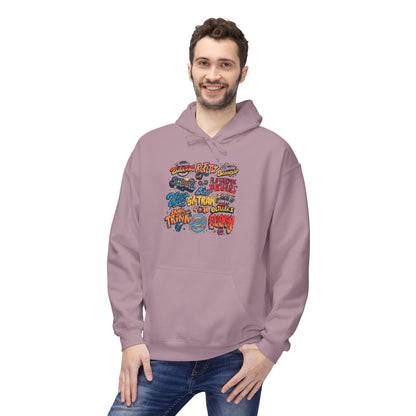 Retro Sticker Collage Graphic Hoodie|Eco-Friendly - Limited