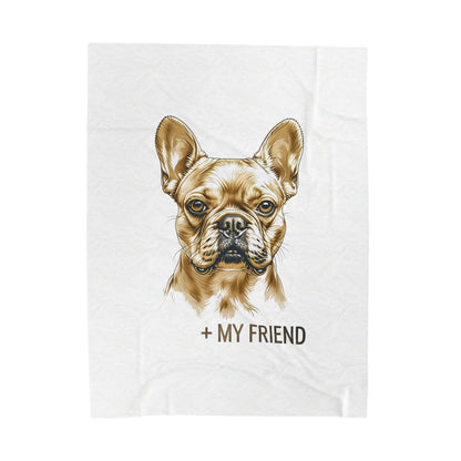 French Bulldog My Friend Blanket | Cozy Home Edition