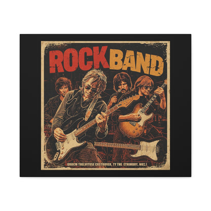 Rock Band Vintage Canvas Wall Art | Eco - Limited