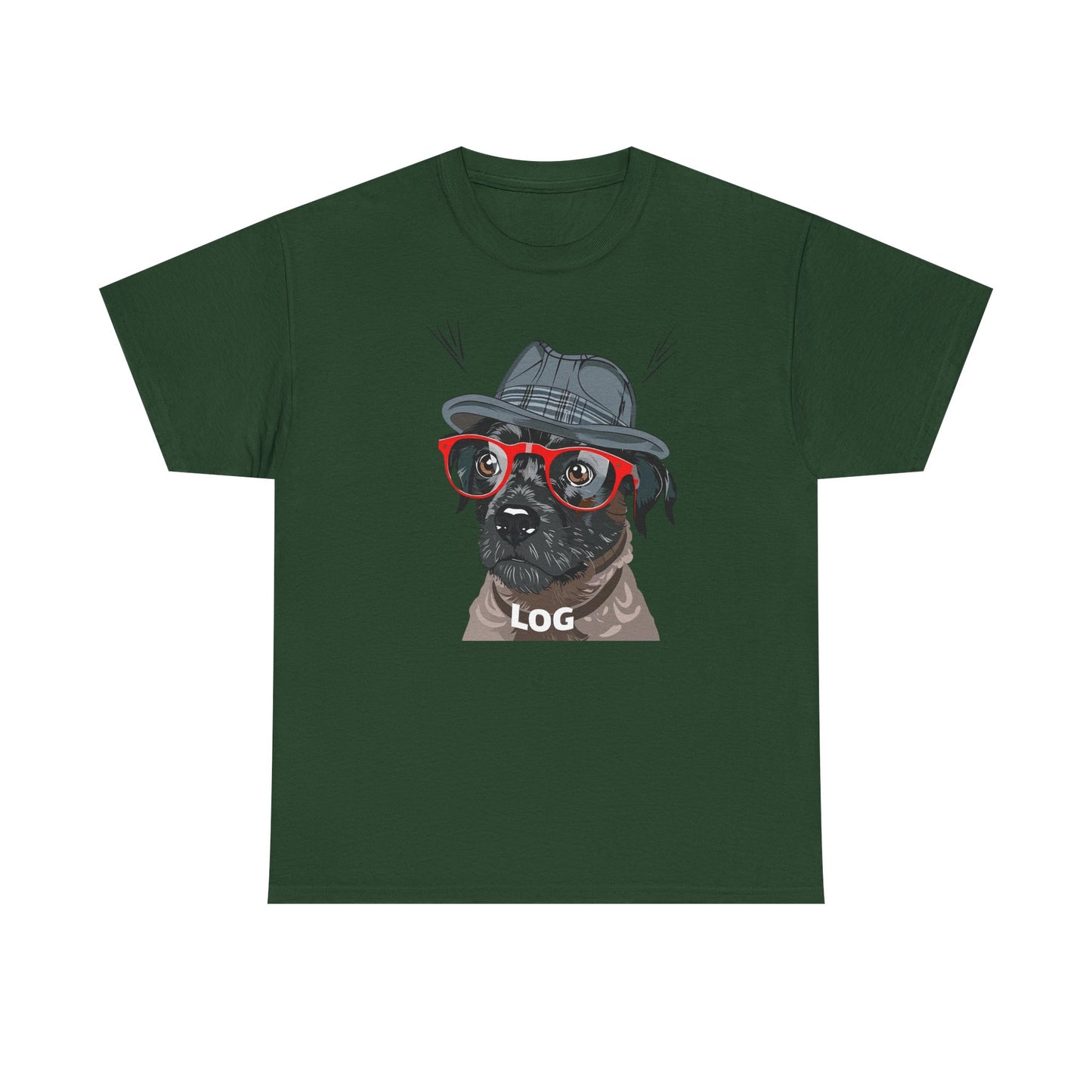 Hipster Dog Glasses T-Shirt | Eco-Limited