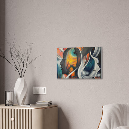 Abstract Expression Portrait Canvas | Eco-Limited