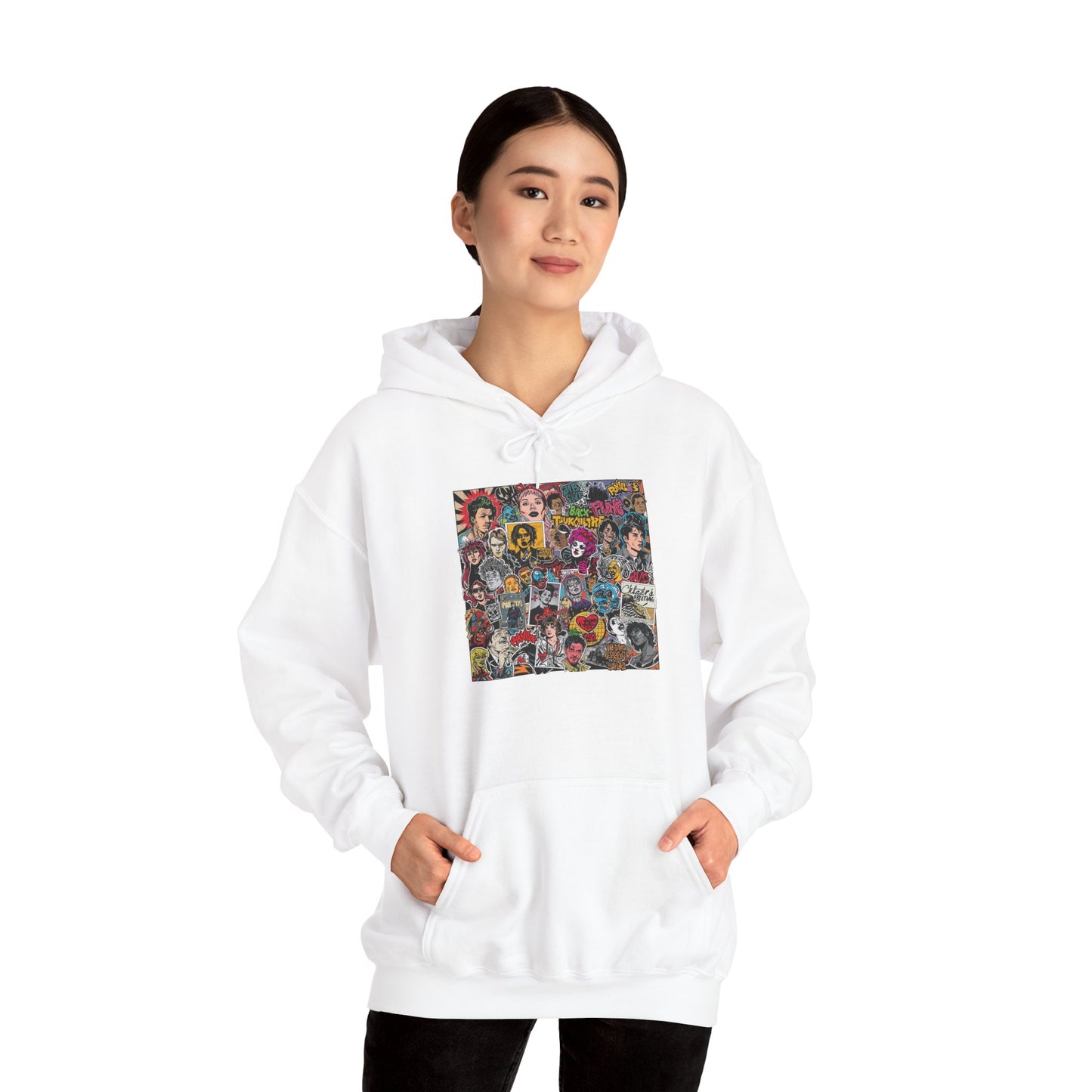 Rock Collage Street Art Hoodie | Eco-Limited