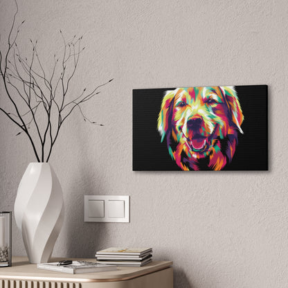 Color Burst Golden Smile Canvas | Eco-Limited