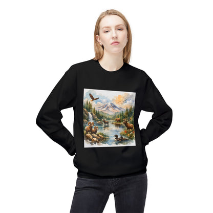 Wild American Landscape Graphic Sweater | Eco - Limited