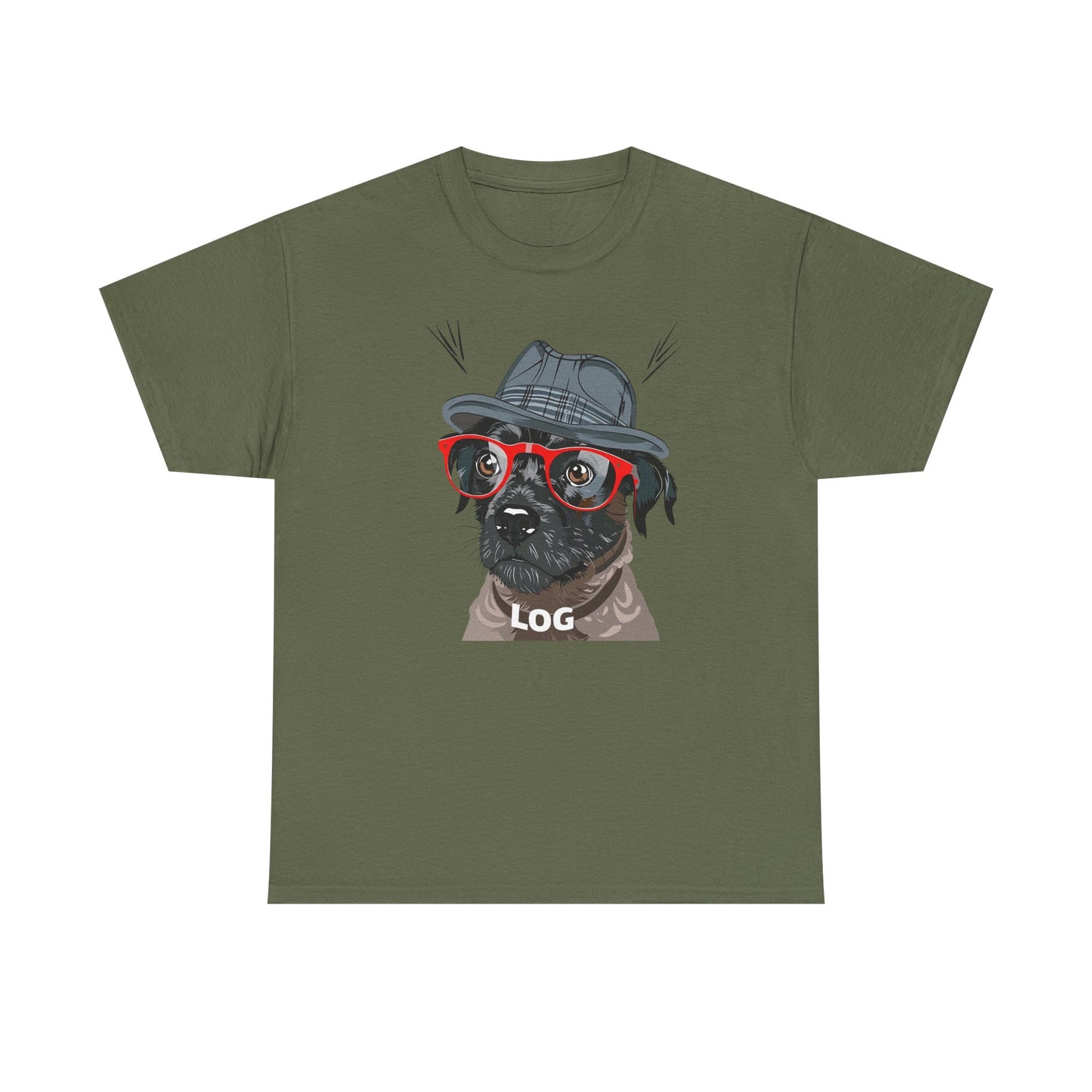 Hipster Dog Glasses T-Shirt | Eco-Limited