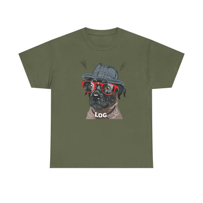 Hipster Dog Glasses T-Shirt | Eco-Limited