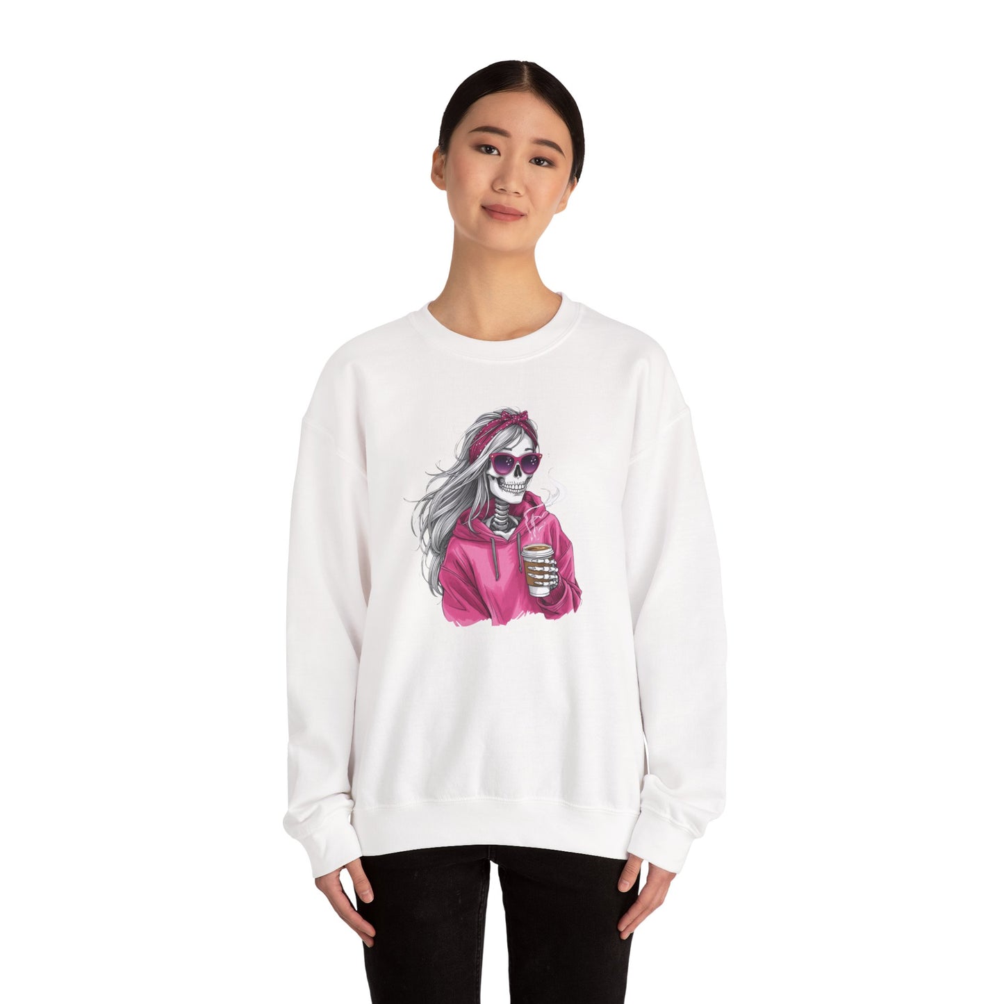 Coffee Rebel Skeleton Sweatshirt | Eco-Limited