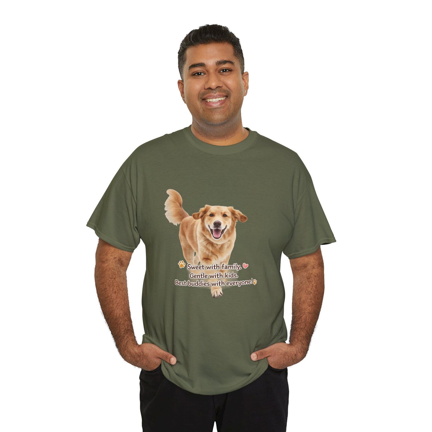 Golden Buddy Character T-Shirt | Eco-Limited