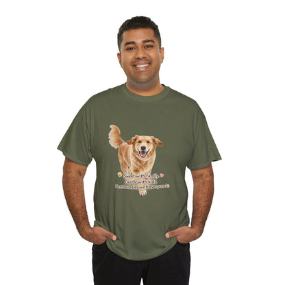 Golden Buddy Character T-Shirt | Eco-Limited