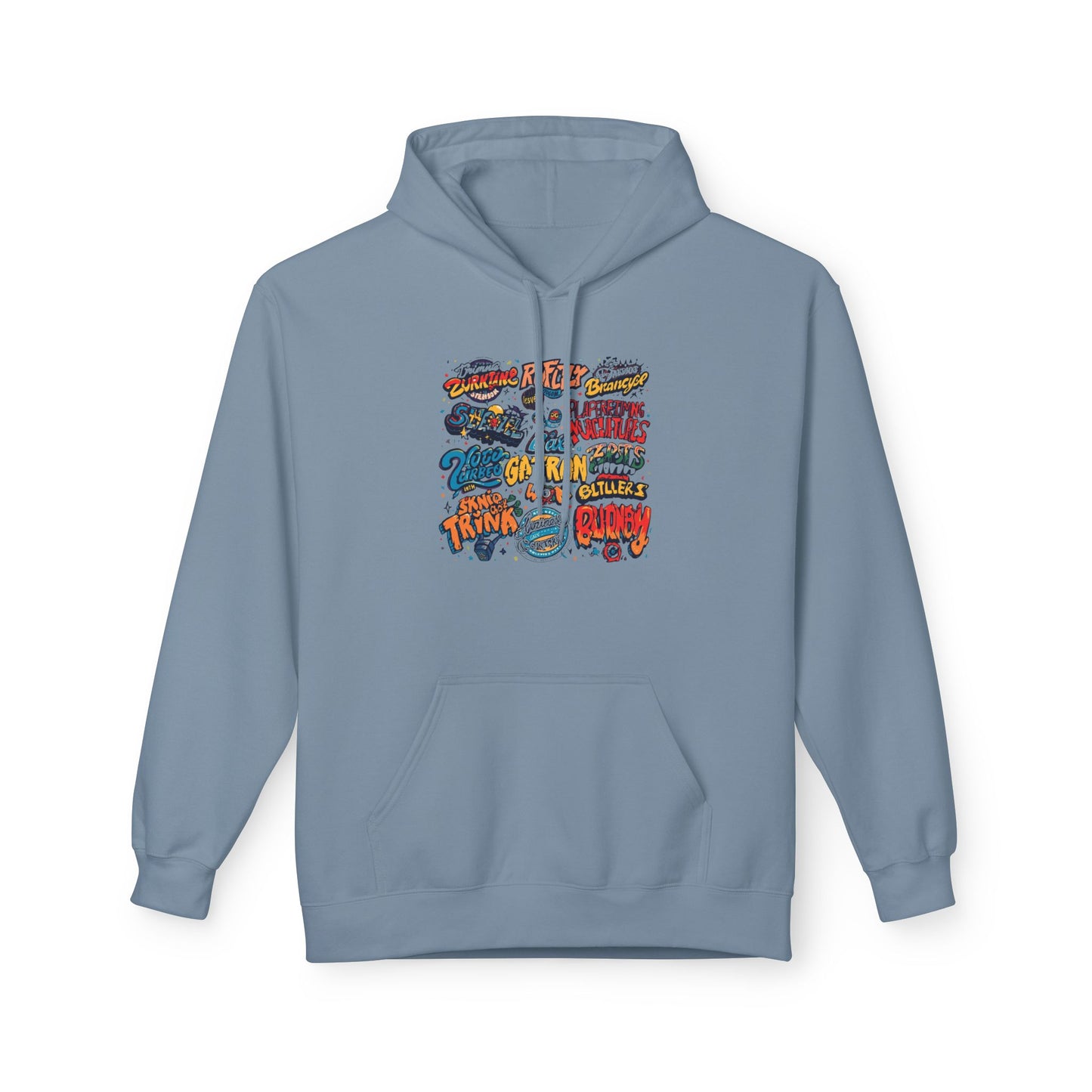 Retro Sticker Collage Graphic Hoodie|Eco-Friendly - Limited