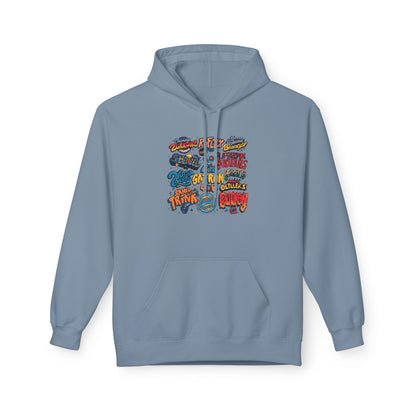 Retro Sticker Collage Graphic Hoodie|Eco-Friendly - Limited