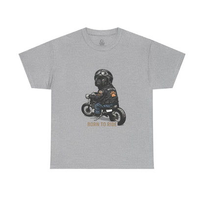 Moto Pug Born To Ride T-Shirt | Eco-Limited