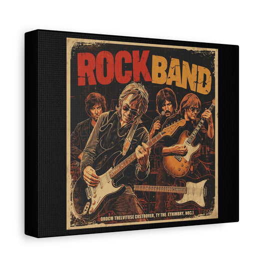 Rock Band Vintage Canvas Wall Art | Eco - Limited