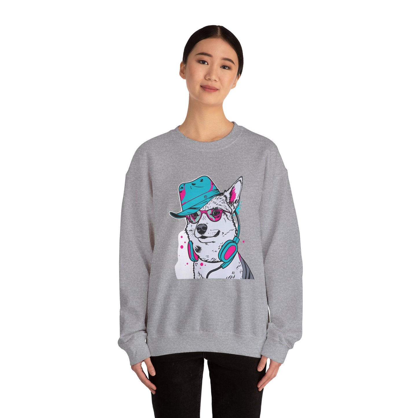 Urban DJ Dog Art Sweater | Eco-Limited