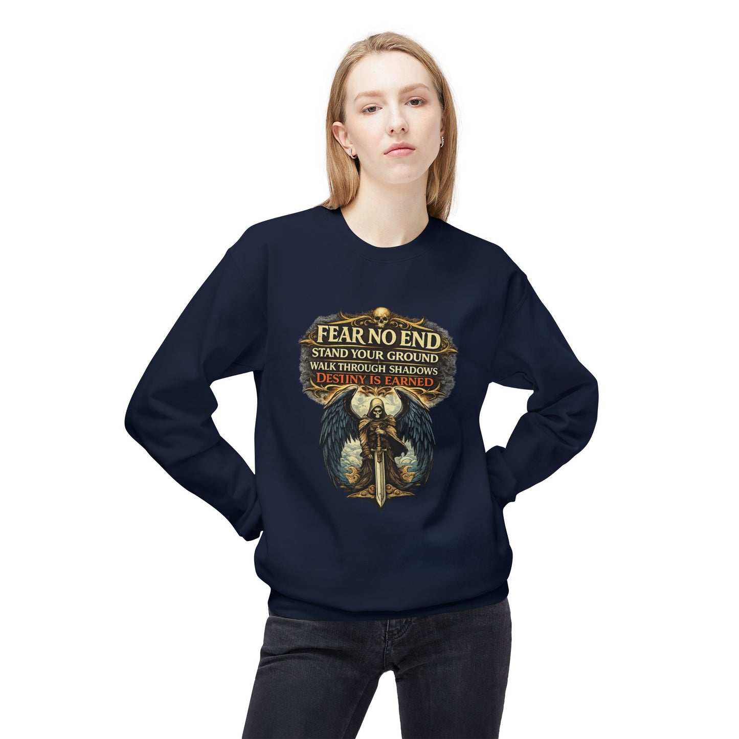 Dark Angel Guardian Graphic Sweater | Eco - Limited