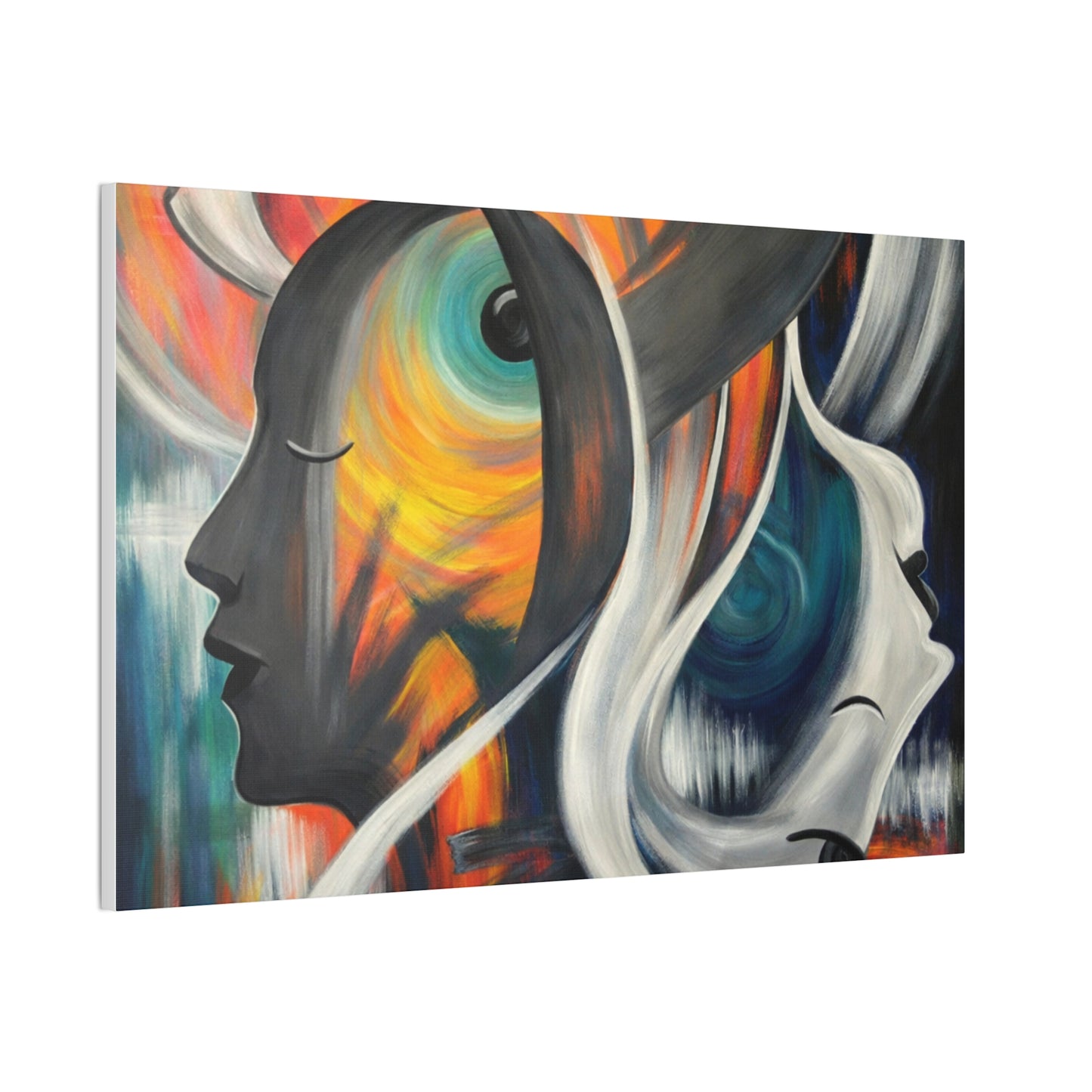 Abstract Expression Portrait Canvas | Eco-Limited