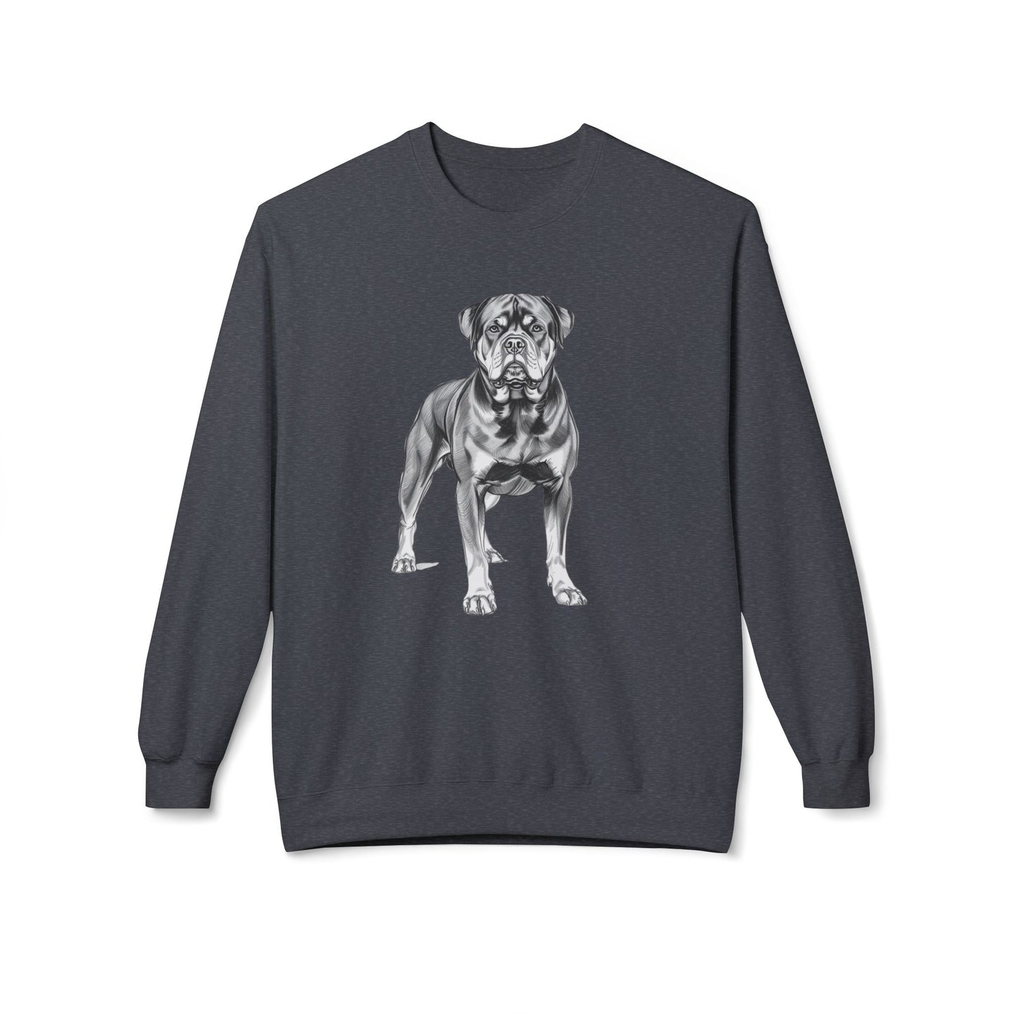 Rottweiler Sketch Minimal Art Sweatshirt | Eco-Limited