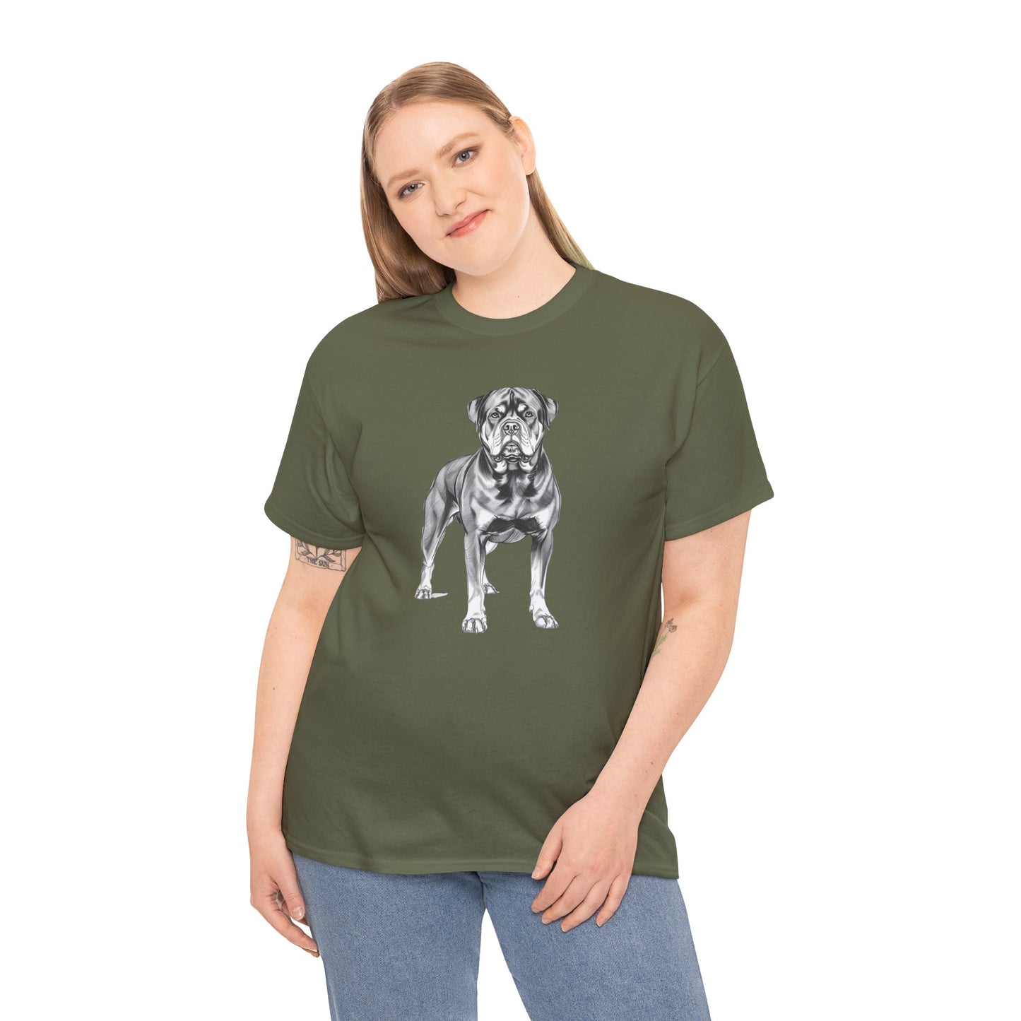 Rottweiler Sketch Minimal Art T-Shirt | Eco-Limited