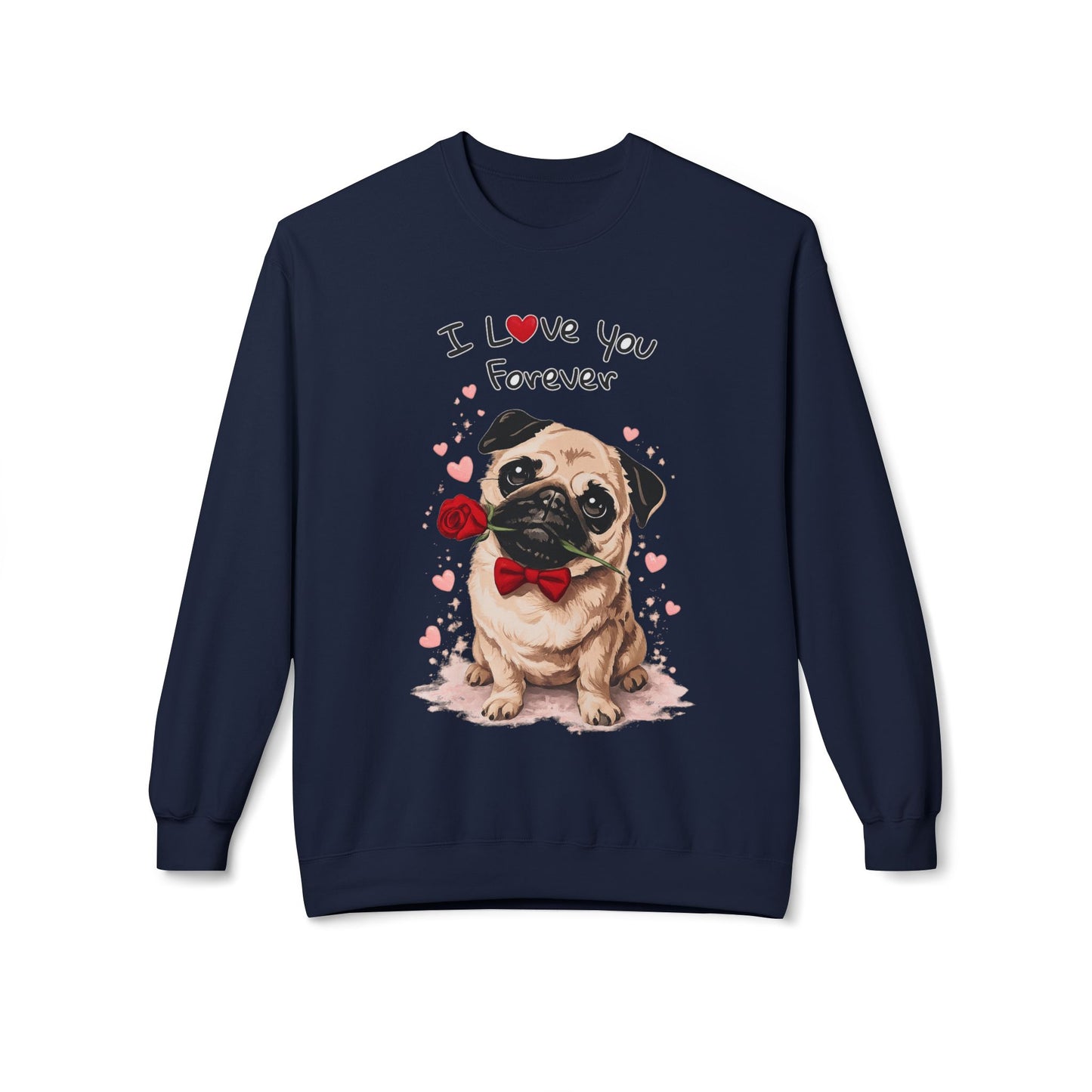 Pug Love Forever Sweater | Eco-Limited