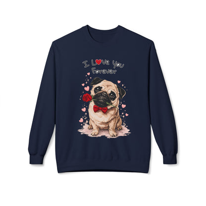 Pug Love Forever Sweater | Eco-Limited