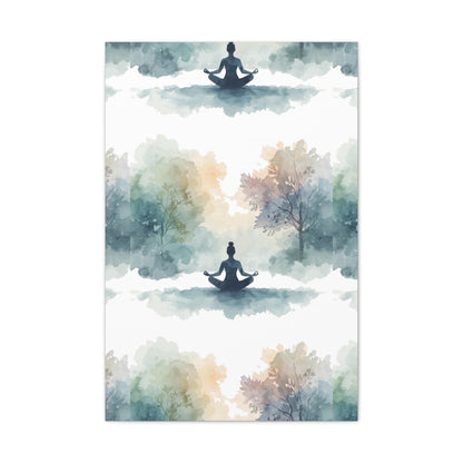Peace Within Meditation Canvas Wall Art | Eco-Limited