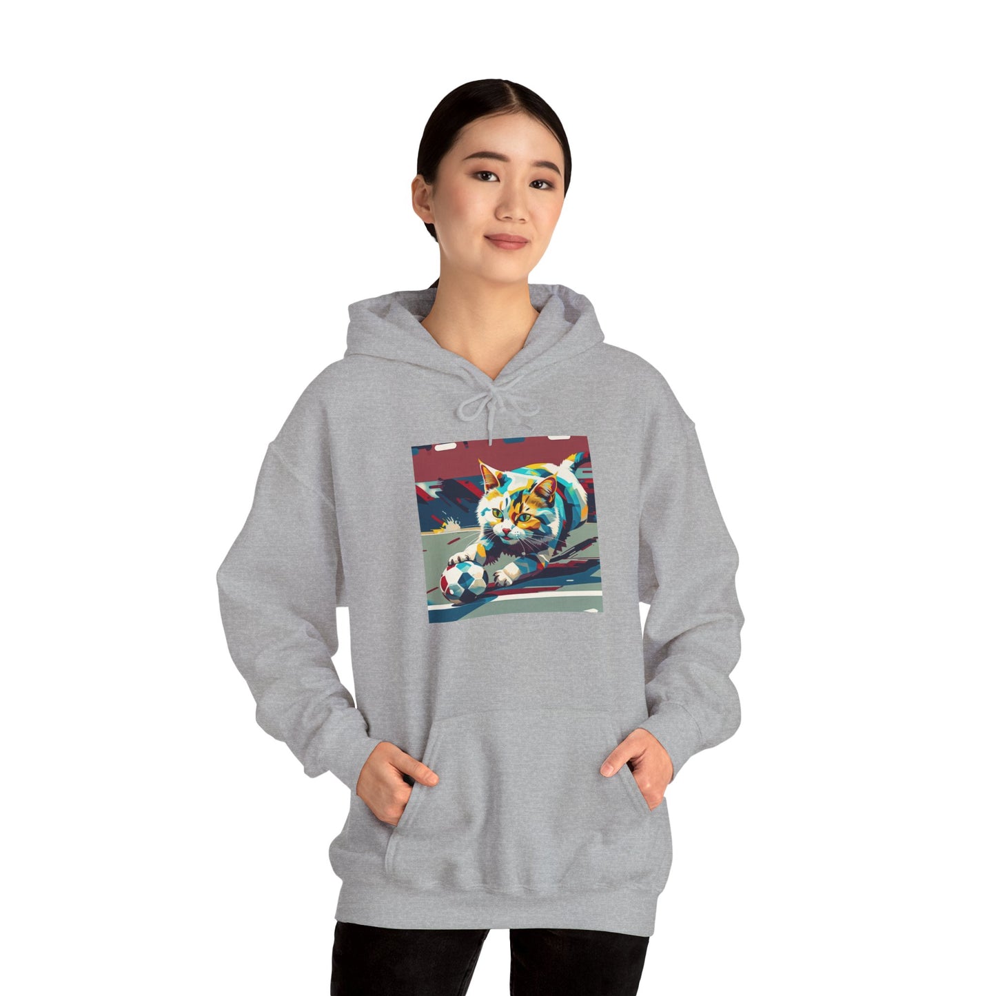 Color Pop Cat Art Hoodie | Eco-Limited