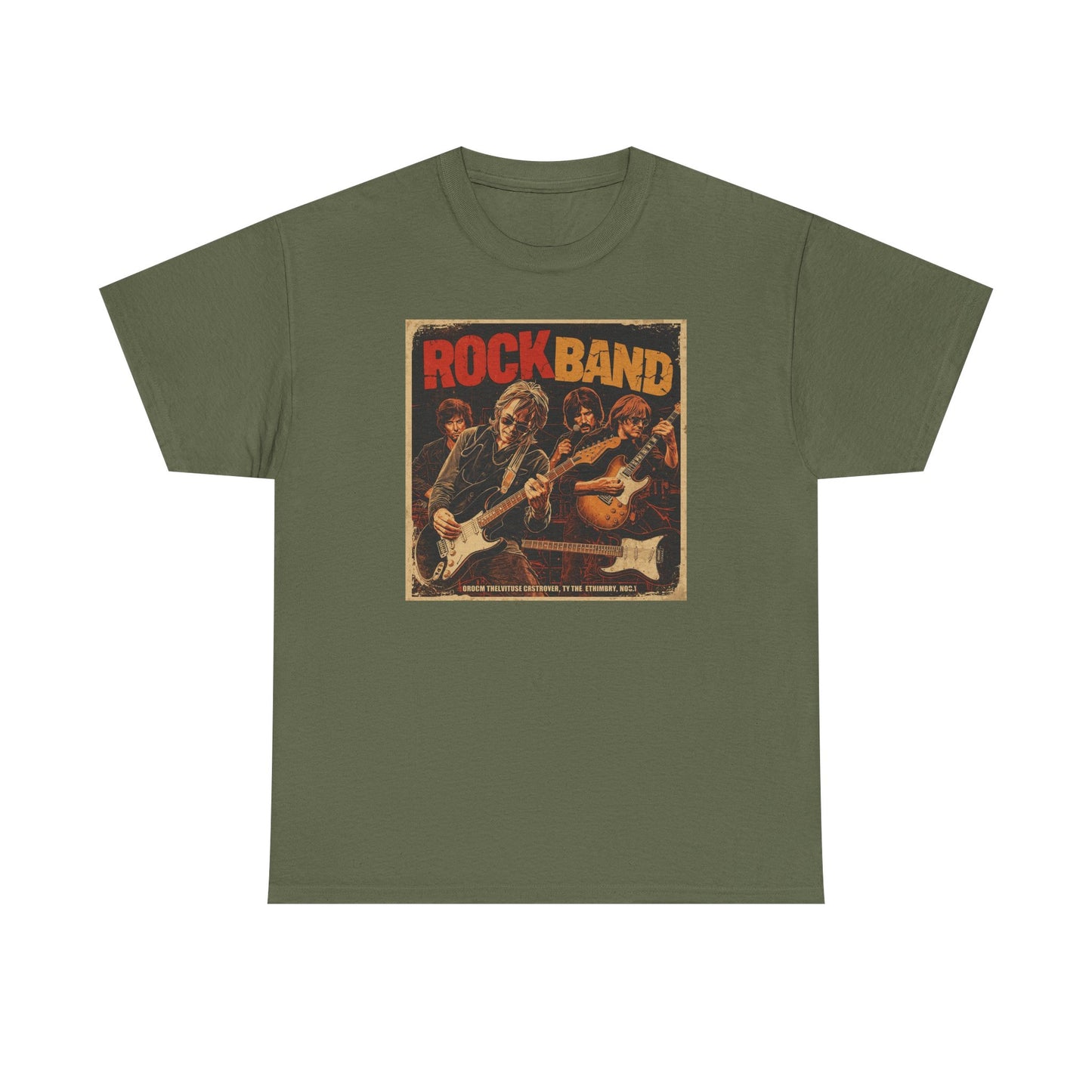 Rock Band Vintage Poster Art T-Shirt | Eco-Limited