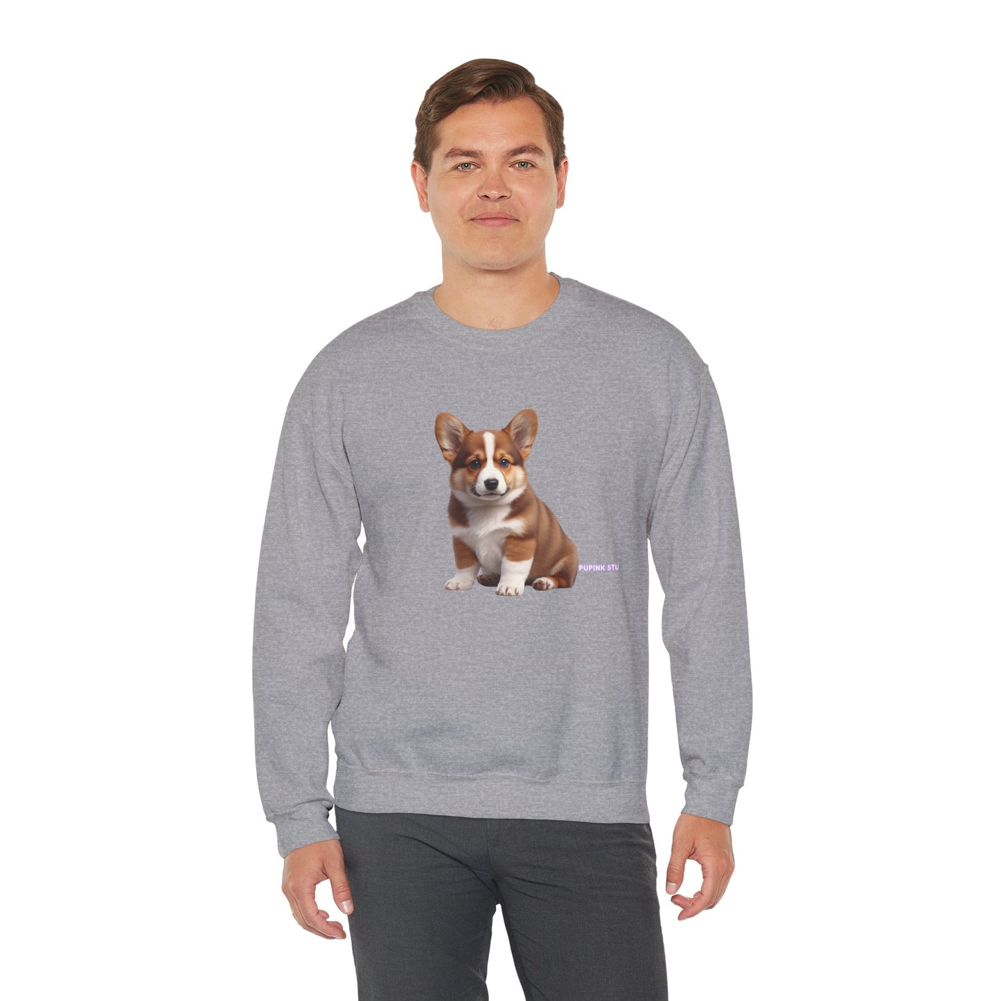Corgi Puppy Graphic Sweatshirt|Eco-Friendly - Limited