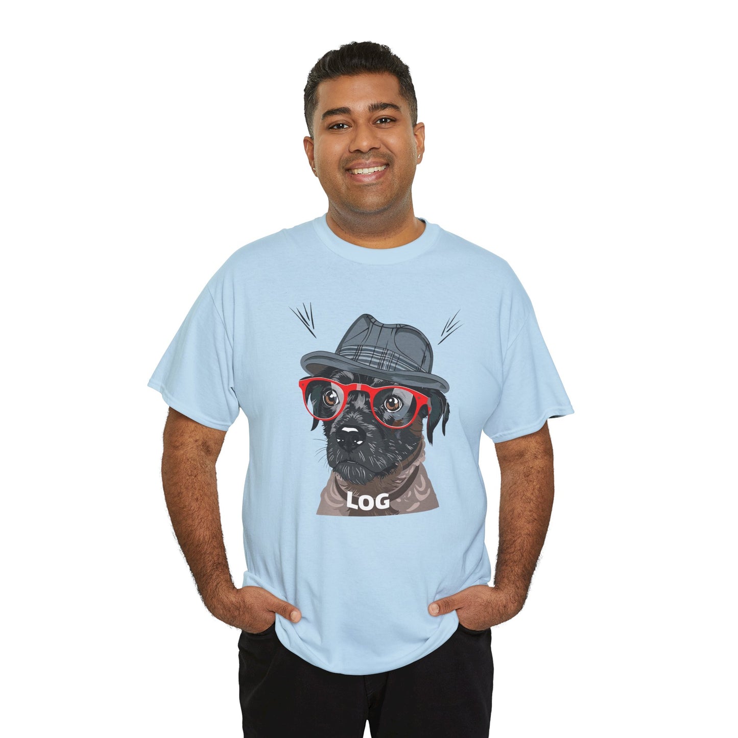 Hipster Dog Glasses T-Shirt | Eco-Limited