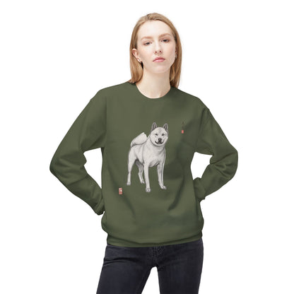 Korean Jindo Ink Illustration Sweatshirt | Eco-Limited