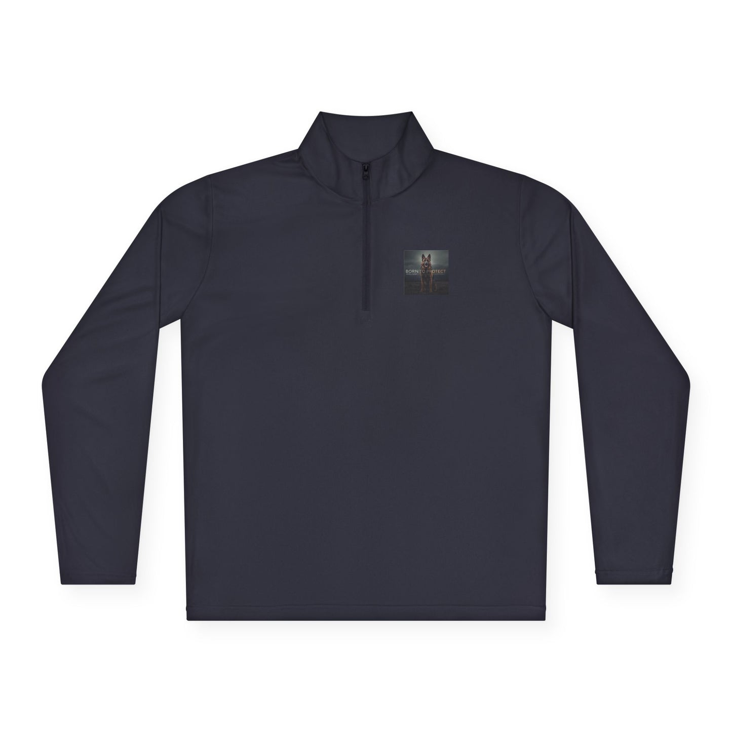 German Shepherd Born To Protect Quarter Zip Pullover | Eco-Limited