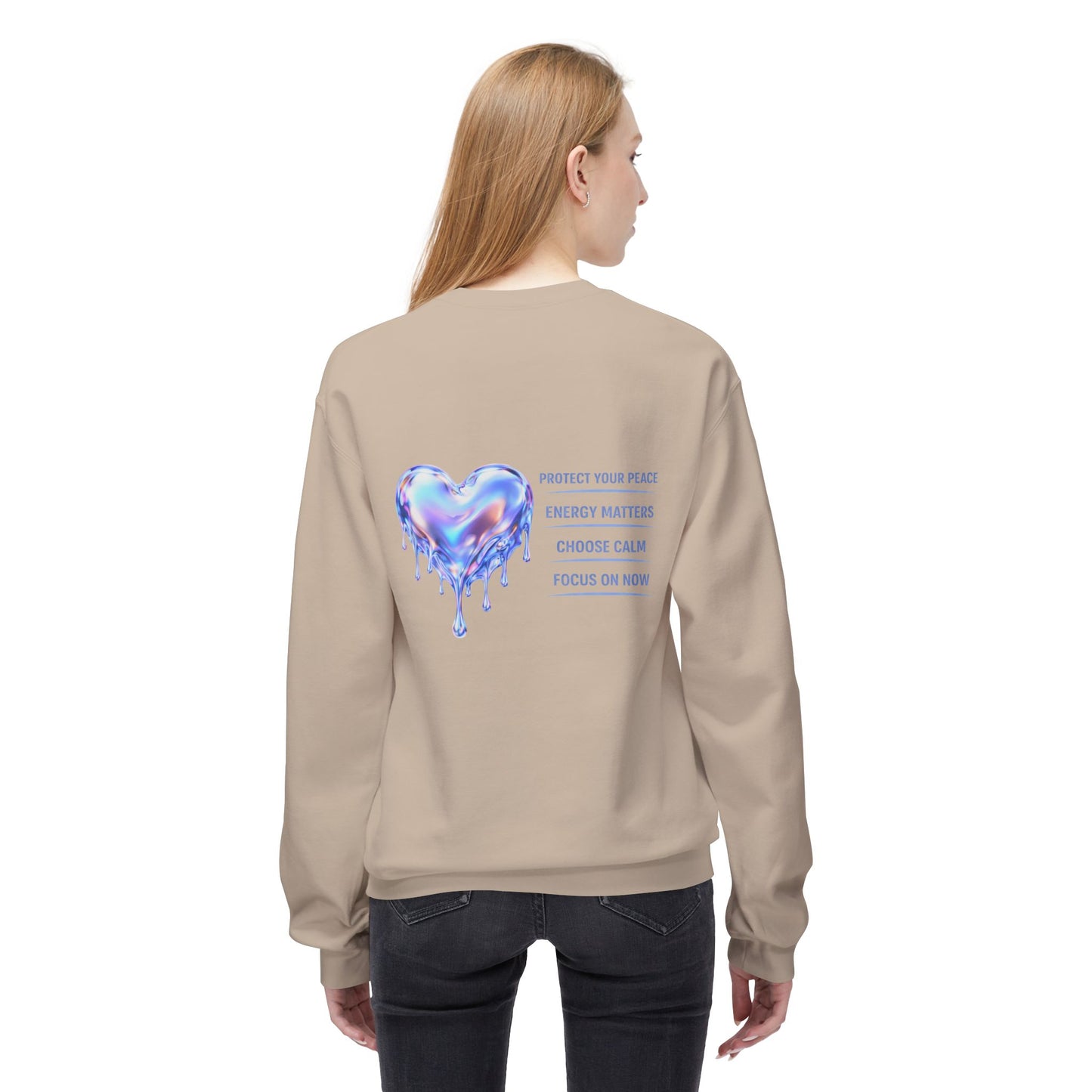 Protect Your Peace Heart Sweatshirt | Eco-Limited