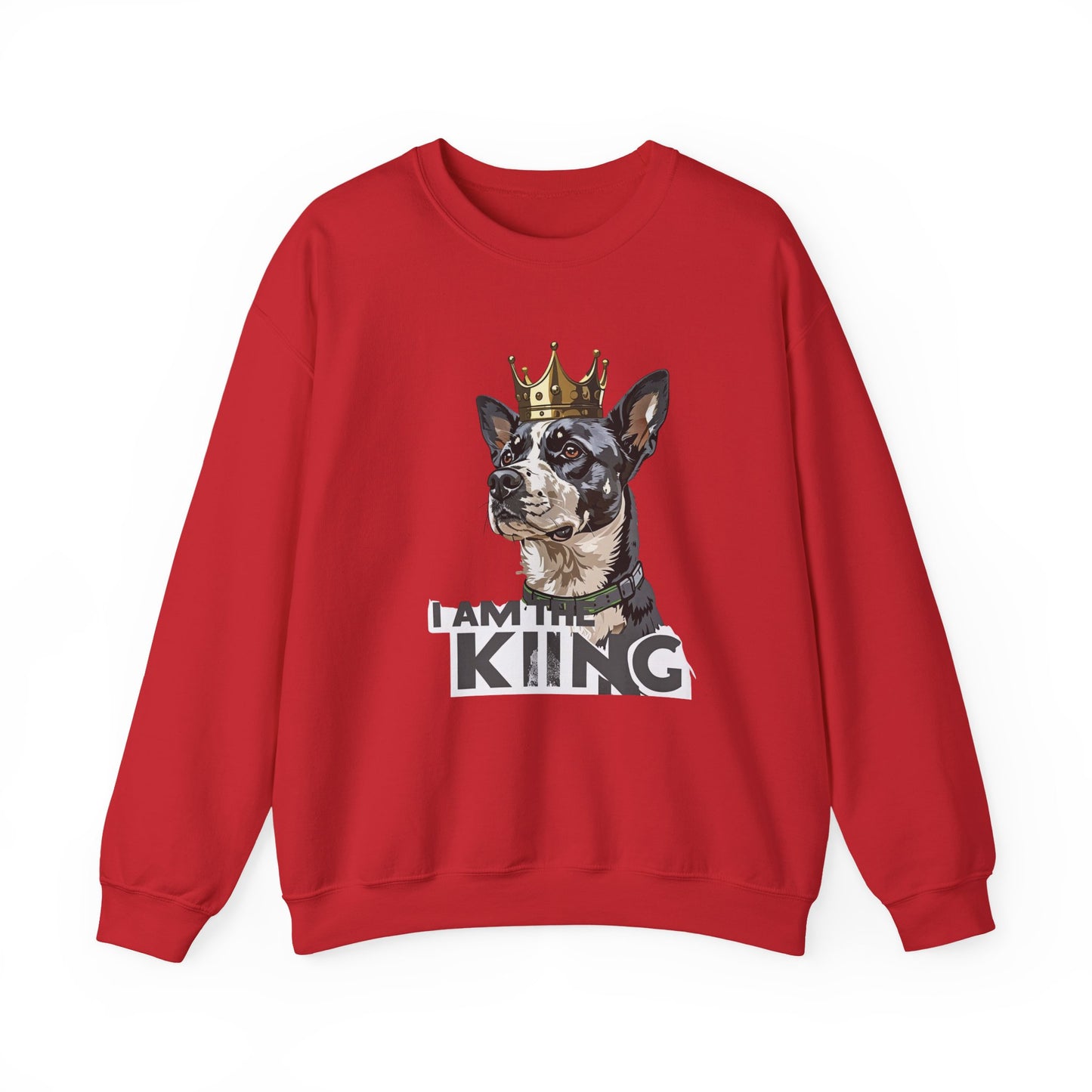King Dog Crown Art Sweatshirt | Eco-Limited