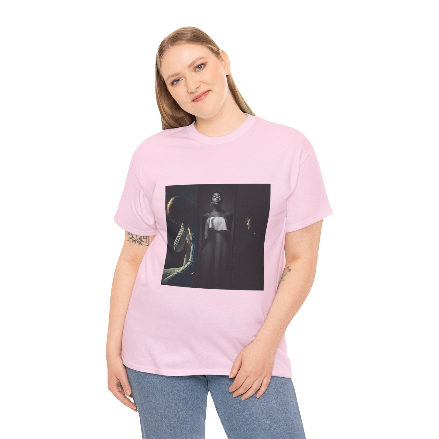 Moody Portrait Triptych Graphic T-Shirt | Eco-Limited
