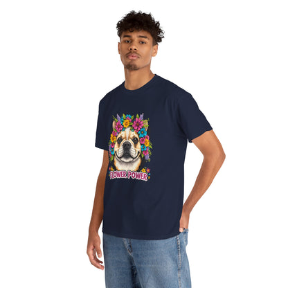 Flower Power Vintage Dog T Shirt | Eco - Limited