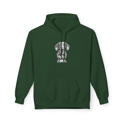 Dachshund Sketch Minimal Art Hoodie | Eco-Limited