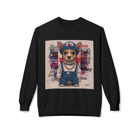 Lucky Street Pup Art Sweater | Eco-Limited