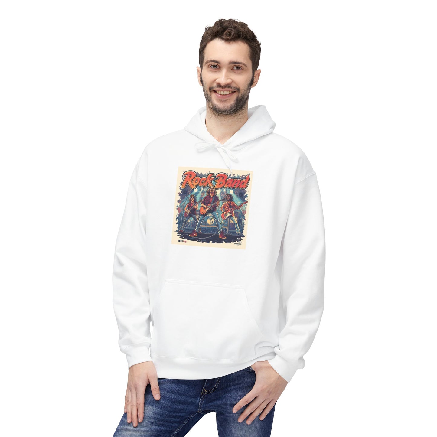 Retro Rock Band Vintage Poster Hoodie|Eco-Friendly - Limited