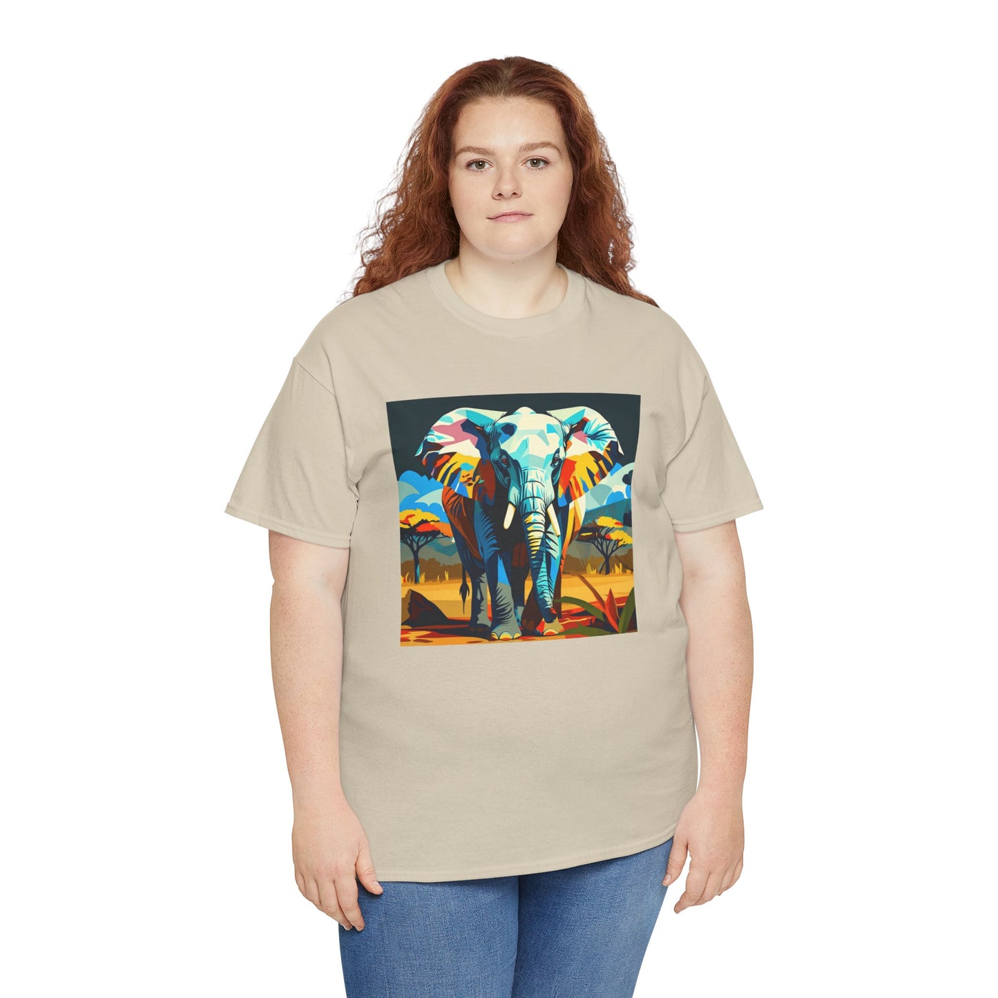Colorful Elephant Art T-Shirt | Eco-Limited
