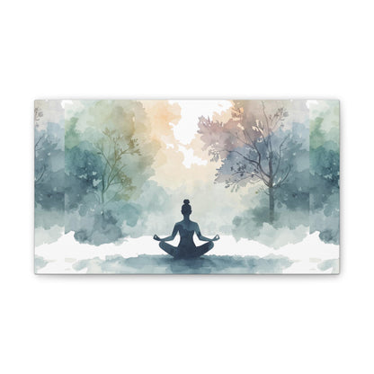 Peace Within Meditation Canvas Wall Art | Eco-Limited