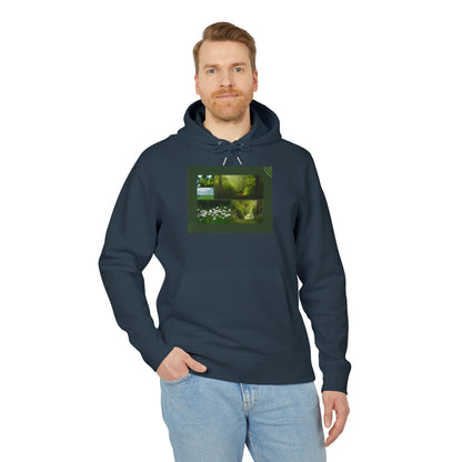 Organic Nature Grid Hoodie | Eco-Limited