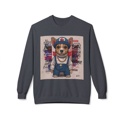 Lucky Street Pup Art Sweater | Eco-Limited