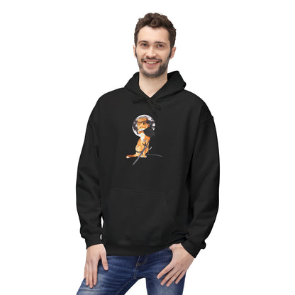 Moonlit Samurai Cat Art Hoodie
